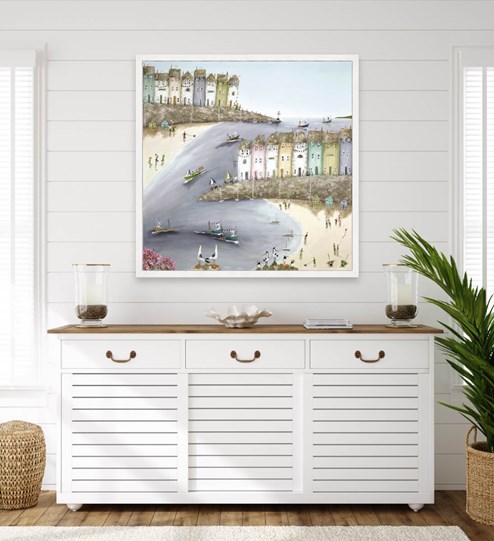 Bright and Breezy by Rebecca Lardner - Box Canvas wall setting